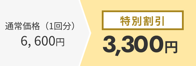 特別割引 3,300円