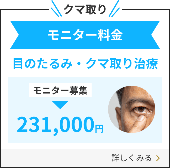 目のたるみ・クマ取り治療